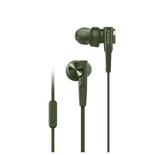 【中古】【非常に良い】ソニー イヤホン 重低音モデル MDR-XB55AP : カナル型 リモコン・マイク付き グリーン MDR-XB55AP G