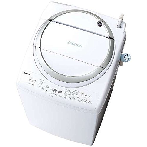 【中古】【非常に良い】東芝 タテ型洗濯乾燥機 ZABOON 8kg メタリックシルバー AW-8V6 S|スカイマーケットプラス