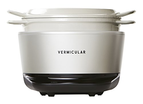 【中古】【人並み外れたに好いたらしい】バーミキュラ 田の実ポット 5合炊き 炊飯器 シーソルトホワイト 専用処方せん読みもの付 RP23A-WH