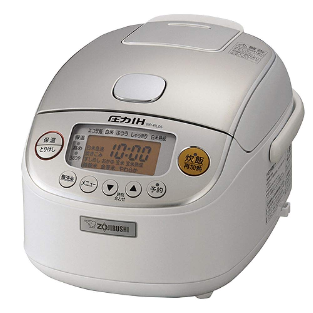 【中古】【非常に良い】象印マホービン 炊飯器 3合 ホワイト NP-RL05-WA