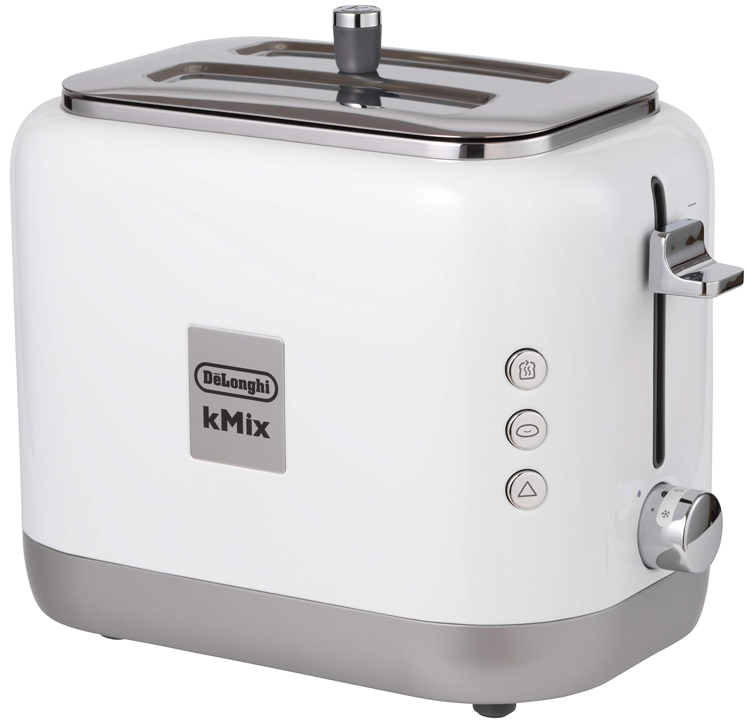 【中古】【非常に良い】DeLonghi (デロンギ) ポップアップトースター ケーミックス [kMix] TCX752J-WH トースト 食パン 片面焼き可能 5~10枚切り 焼き目調整5段階 焼き目チェック機能 [クー