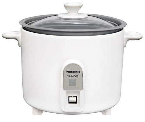 【中古】【人並み外れたに好いたらしい】パナソニック 炊飯器 1.5合 1人用炊飯器 自動小銃膳立て鍋 ミニクッカー 白いこと SR-MC03-W