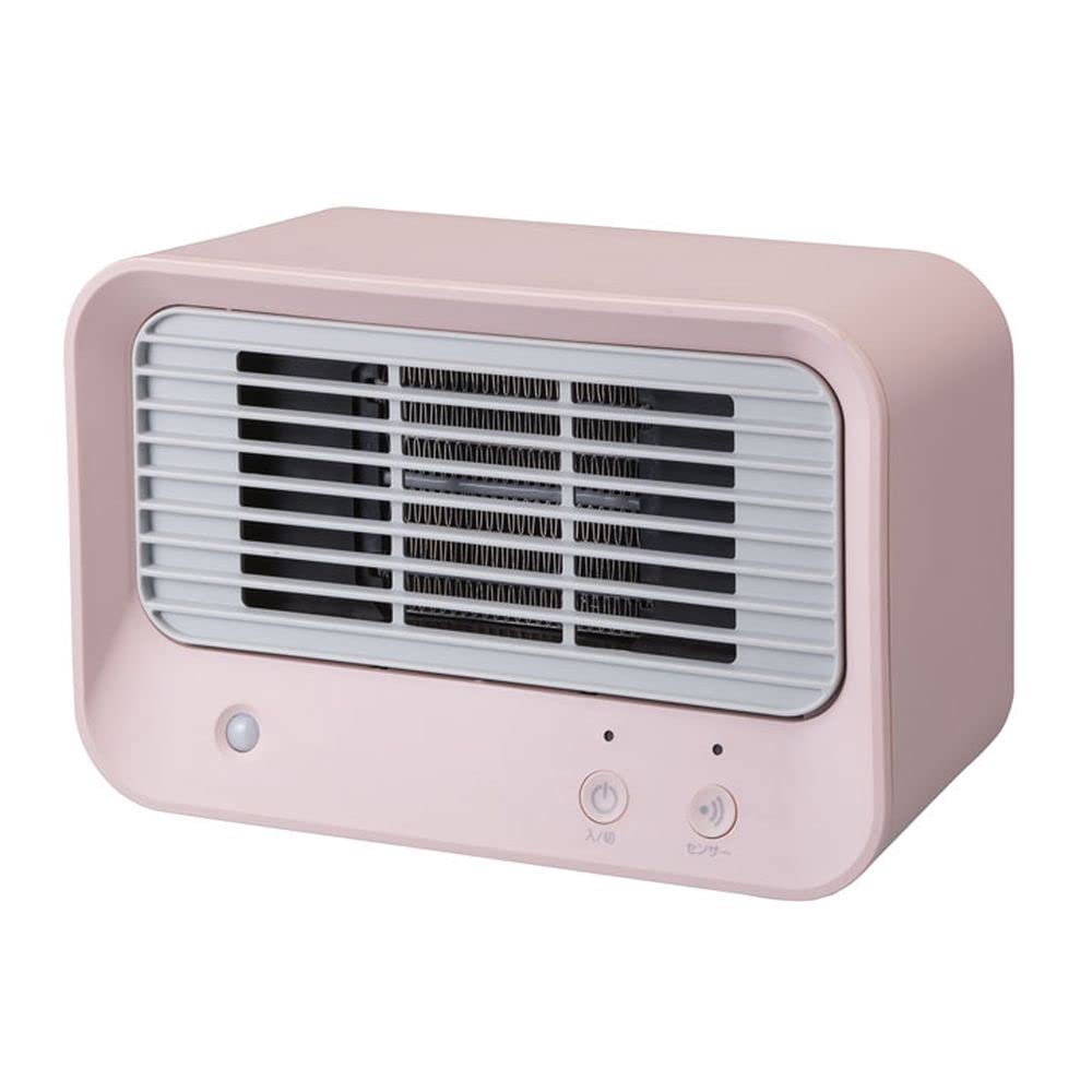 【中古】【非常に良い】スリーアップ 人感センサー付 600W 暖房器具 ミニ セラミックヒーター ピンクベージュ CH-T1832PK