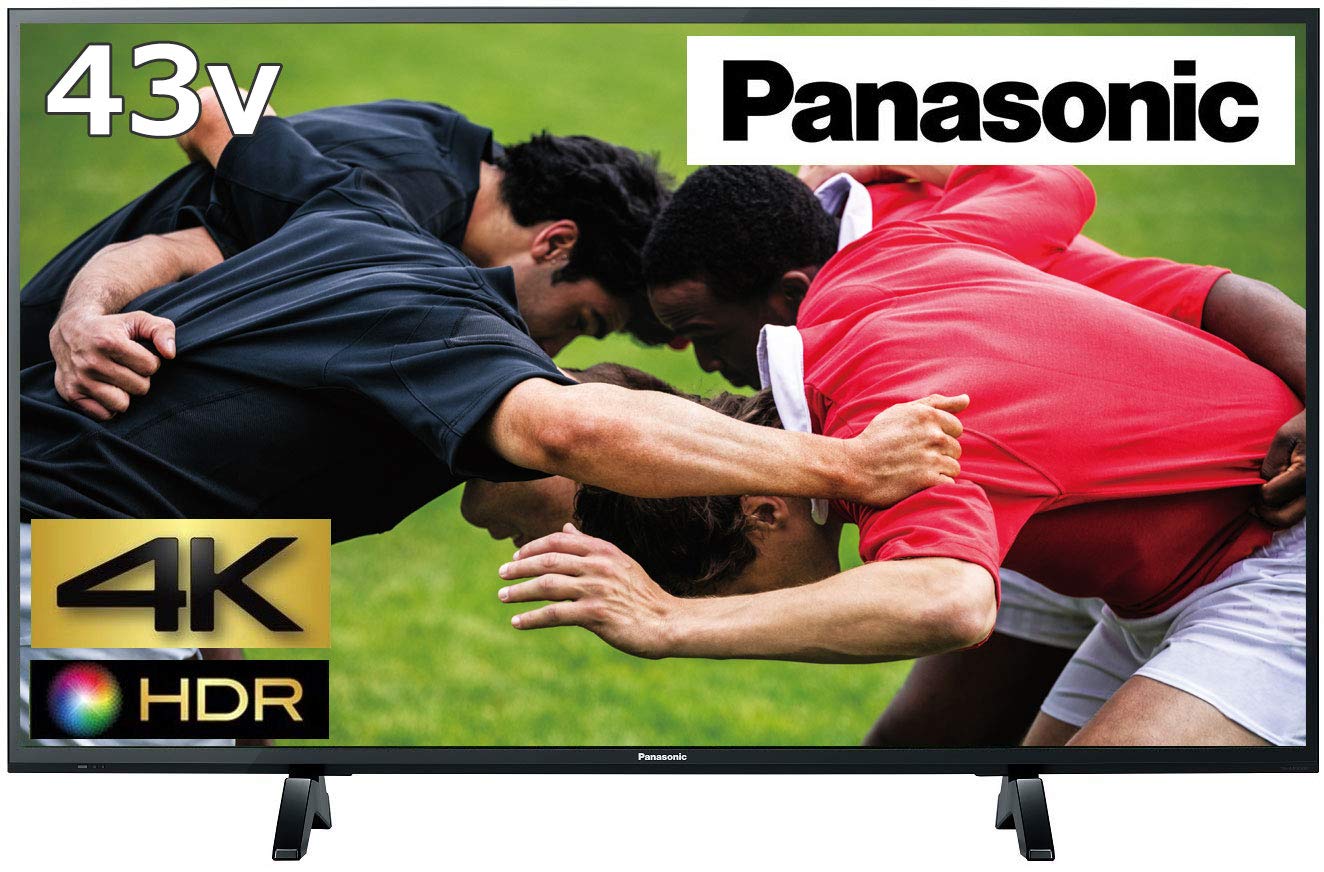 【中古】【人並み外れたに好いたらしい】パナソニック 43V型 4K 液晶テレビ受像機 ビエラ HDR相応う TH-43FX500