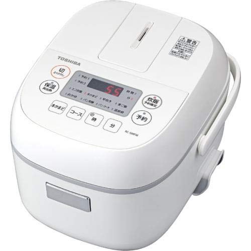 【中古】【非常に良い】TOSHIBA マイコンジャー炊飯器 (3合炊き) ホワイト RC-5MFM-W