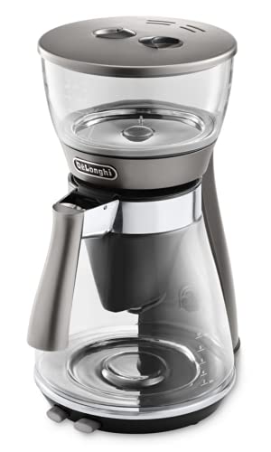 【中古】【非常に良い】DeLonghi (デロンギ) ドリップコーヒーメーカー クレシドラ ICM17270J レギュラーコーヒー ECBC認証 10杯用 アイスコーヒーモード搭載 砂時計フォルム [シルバー] デロンギ
