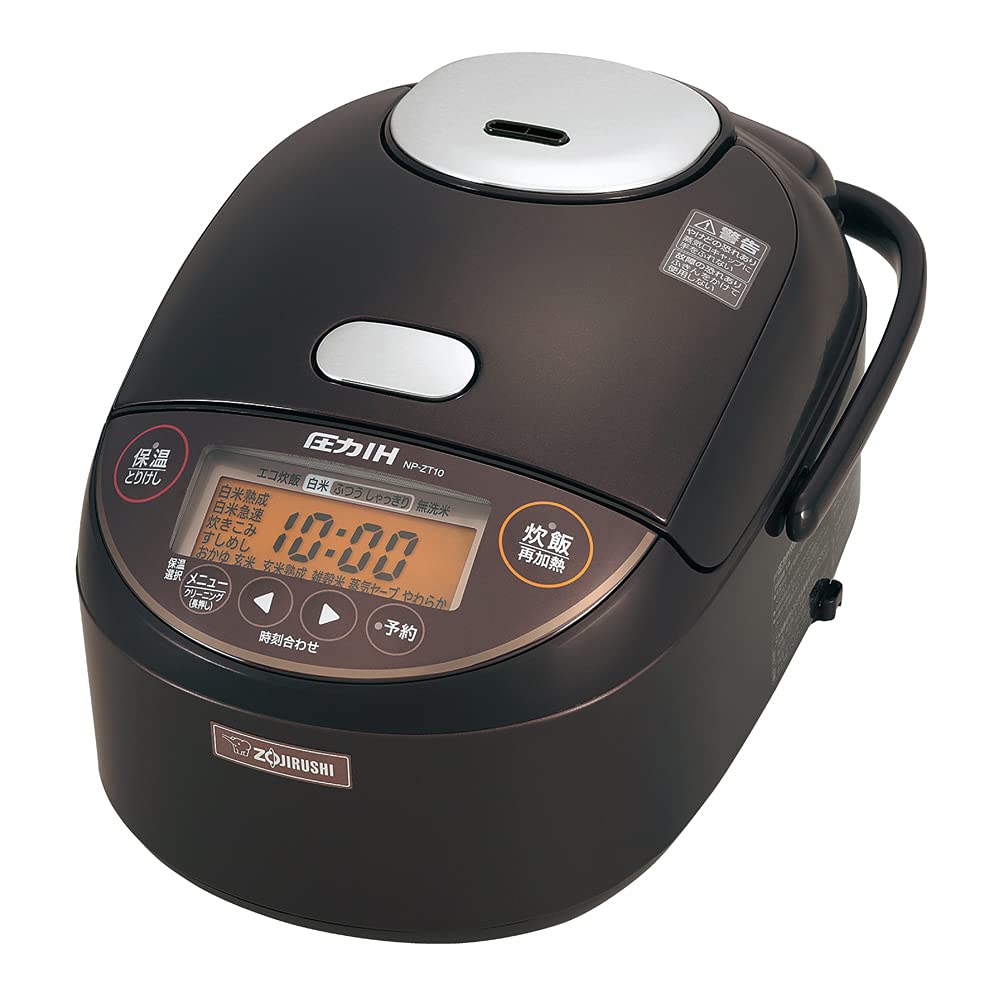 【中古】【非常に良い】象印マホービン 炊飯器 5.5合 ダークブラウン NP-ZT10-TD