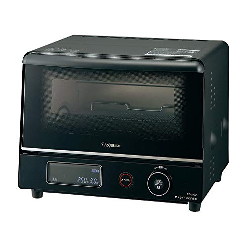 【中古】【非常に良い】象印マホービン オーブントースター 2枚焼き ブラック EQ-JA22-BA