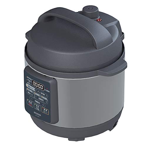 【中古】【非常に良い】アイリスオーヤマ 電気圧力鍋 3.0L 12種類の自動メニュー搭載 ボタンを押すだけ時短調理鍋 ブラック KPC-EMA3-B