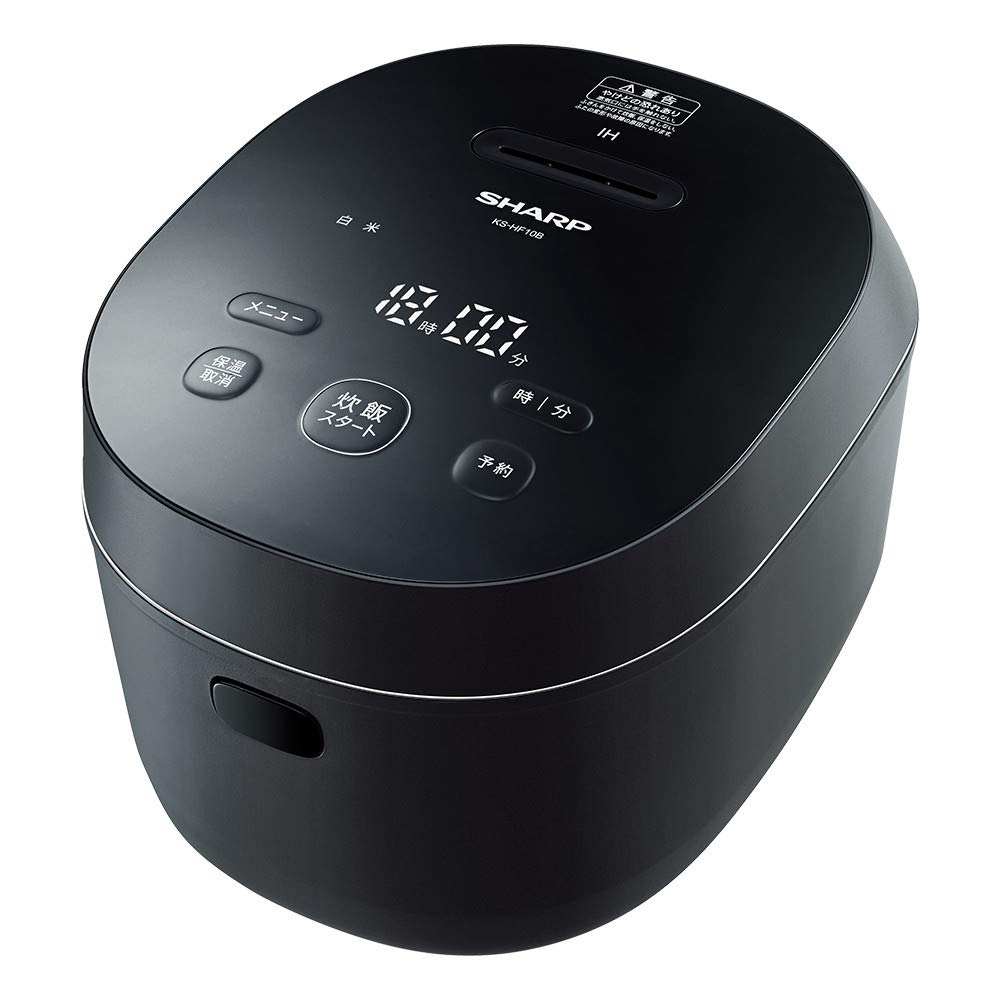 【中古】【非常に良い】シャープ 炊飯器 5.5合 IH式 PLAINLY 匠の火加減 ブラック KS-HF10B-B 13,198円