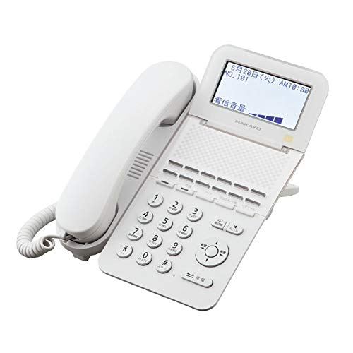 【中古】【非常に良い】ナカヨ NYC-Si 12ボタン標準電話機(W) 白 NYC-12SI-SDW