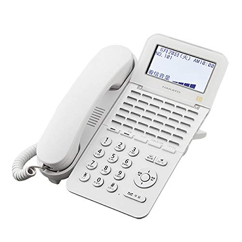 【中古】【非常に良い】ナカヨ NYC-Si 36ボタン標準電話機(W) 白 NYC-36SI-SDW