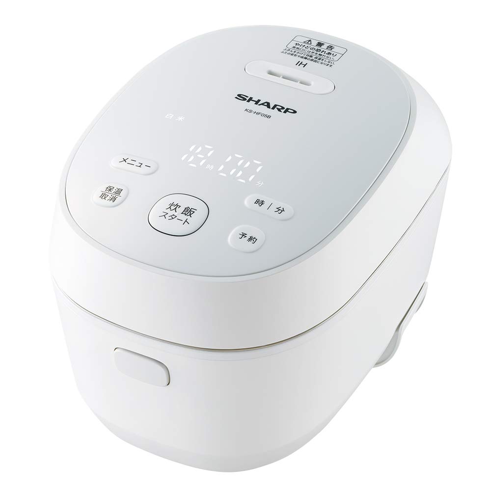 【中古】【非常に良い】シャープ 炊飯器 IH 3合 PLAINLY 匠の火加減 ホワイト KS-HF05B-W
