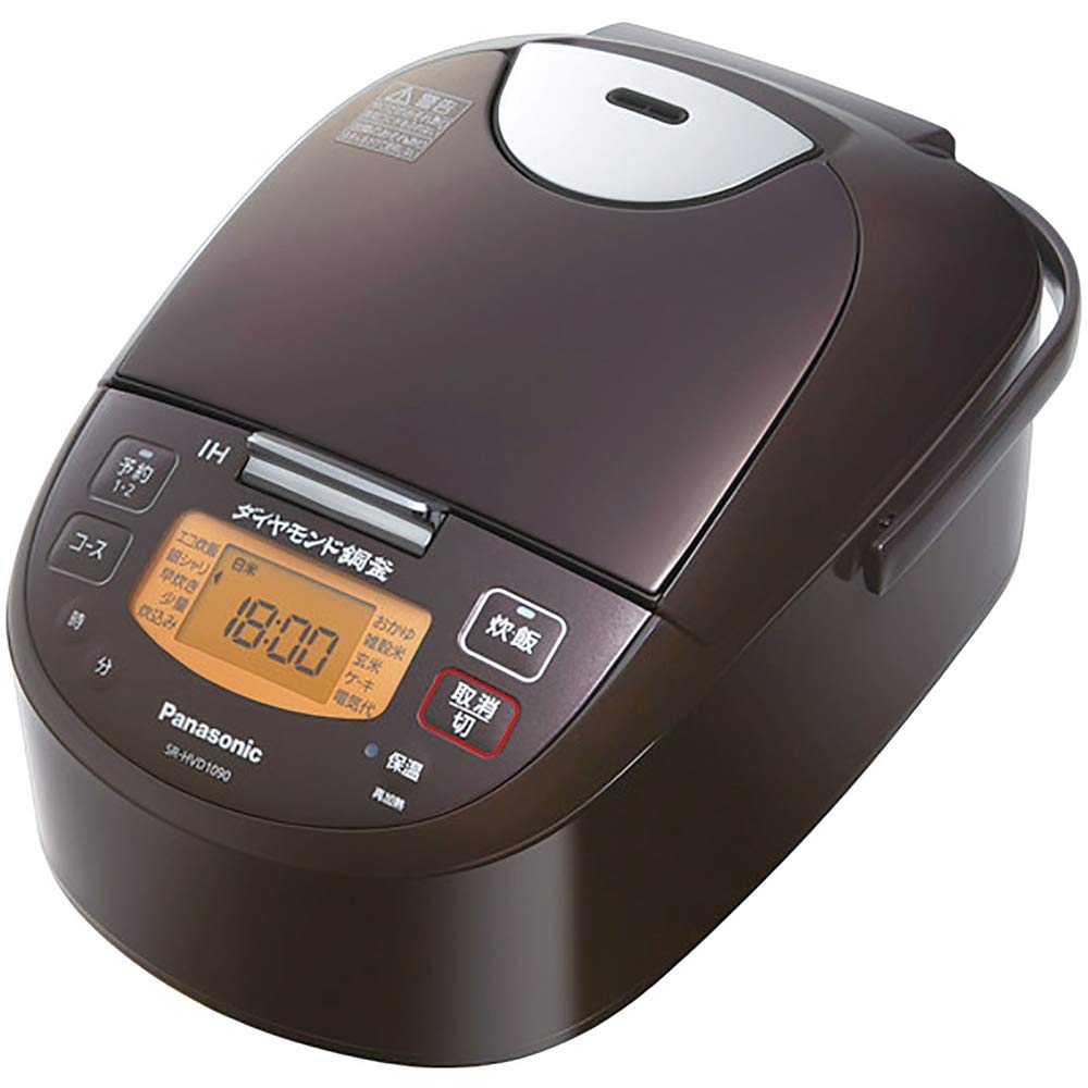 【中古】【非常に良い】パナソニック(Panasonic) IH炊飯ジャー(5.5合炊き) SR-HVD1090-T