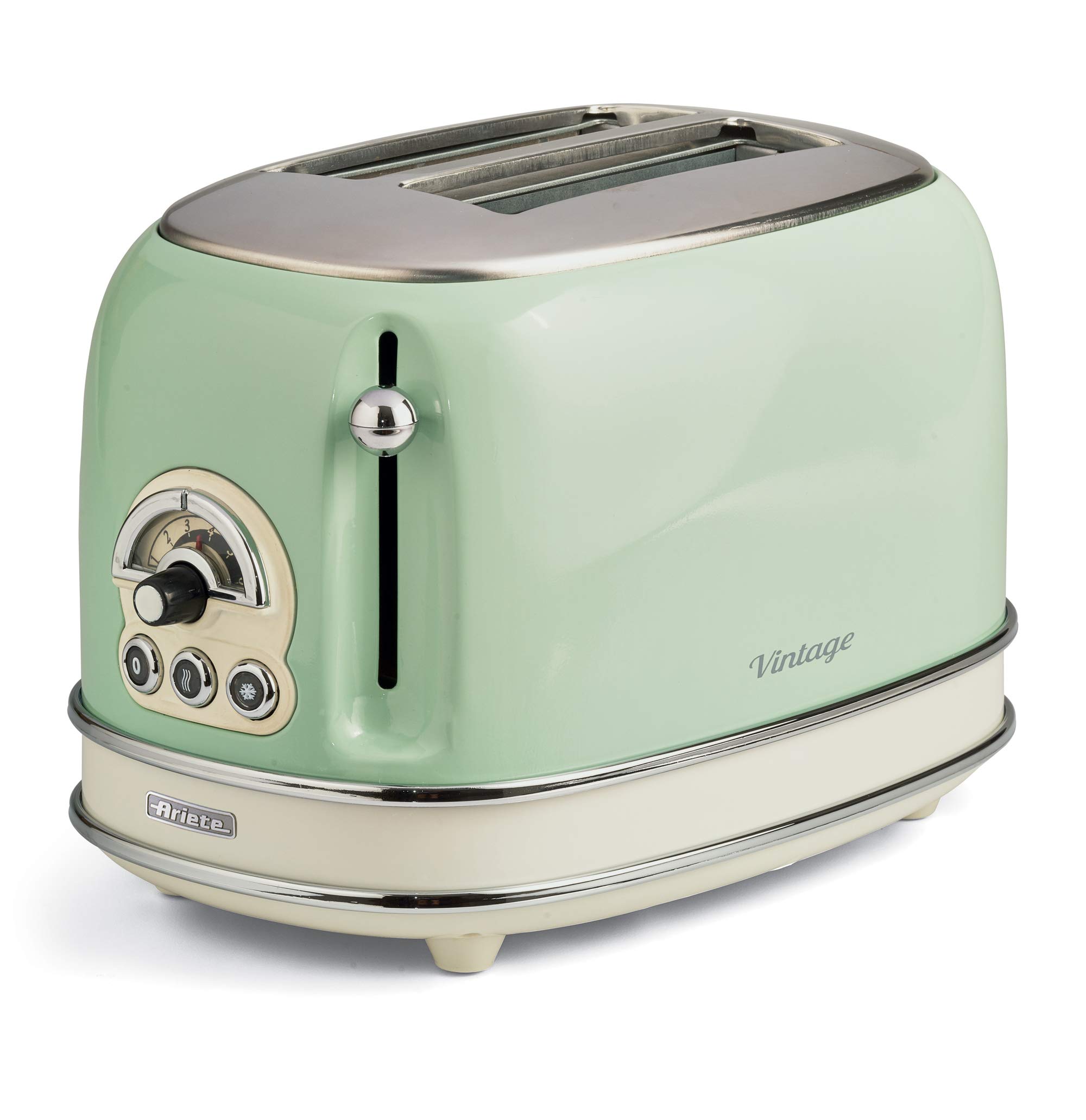 【中古】【人並み外れたに好いたらしい】アリエテ ポップアップトースター 750W 食麺麭切れっ端御盆付き添い人 封鎖食麺麭 イタリア共和国青写真 緑であること 155GN