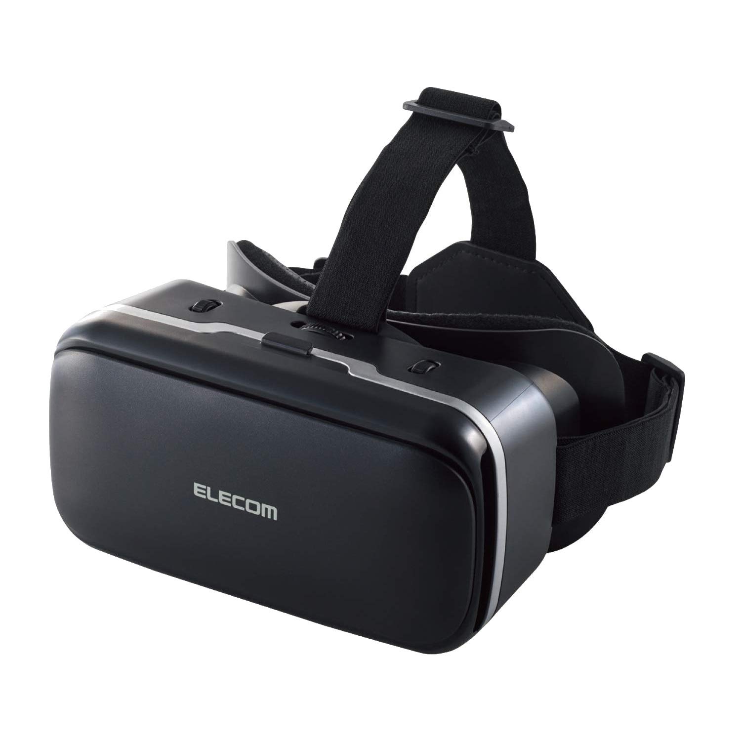 【中古】【非常に良い】エレコム VRゴーグル VRヘッドセット 【DMMで使えるポイント付】 スターターセット ピント調節 目幅調節 ブラック VRG-D02PBK