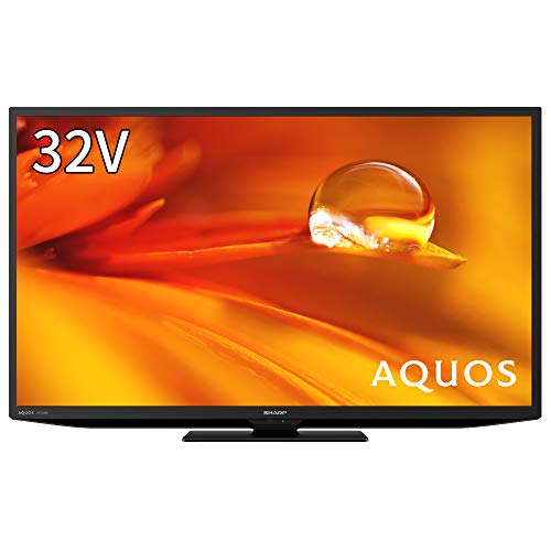 【中古】【非常に良い】シャープ 32V型 液晶 テレビ AQUOS 2T-C32DE-B ハイビジョン 外付けHDD裏番組録画対応 2021年モデル ブラック｜スカイマーケットプラス