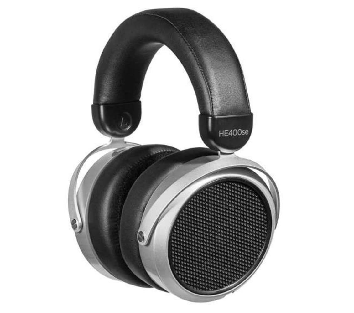 【中古】【非常に良い】HIFIMAN ハイファイマン HE400se 平面駆動ヘッドホン/開放型ヘッドホン/有線/銀＆黒色 一年保証
