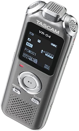 【中古】【非常に良い】TASCAM タスカム ワイドFMチューナー搭載 ボイスレコーダー VR-04 グレー