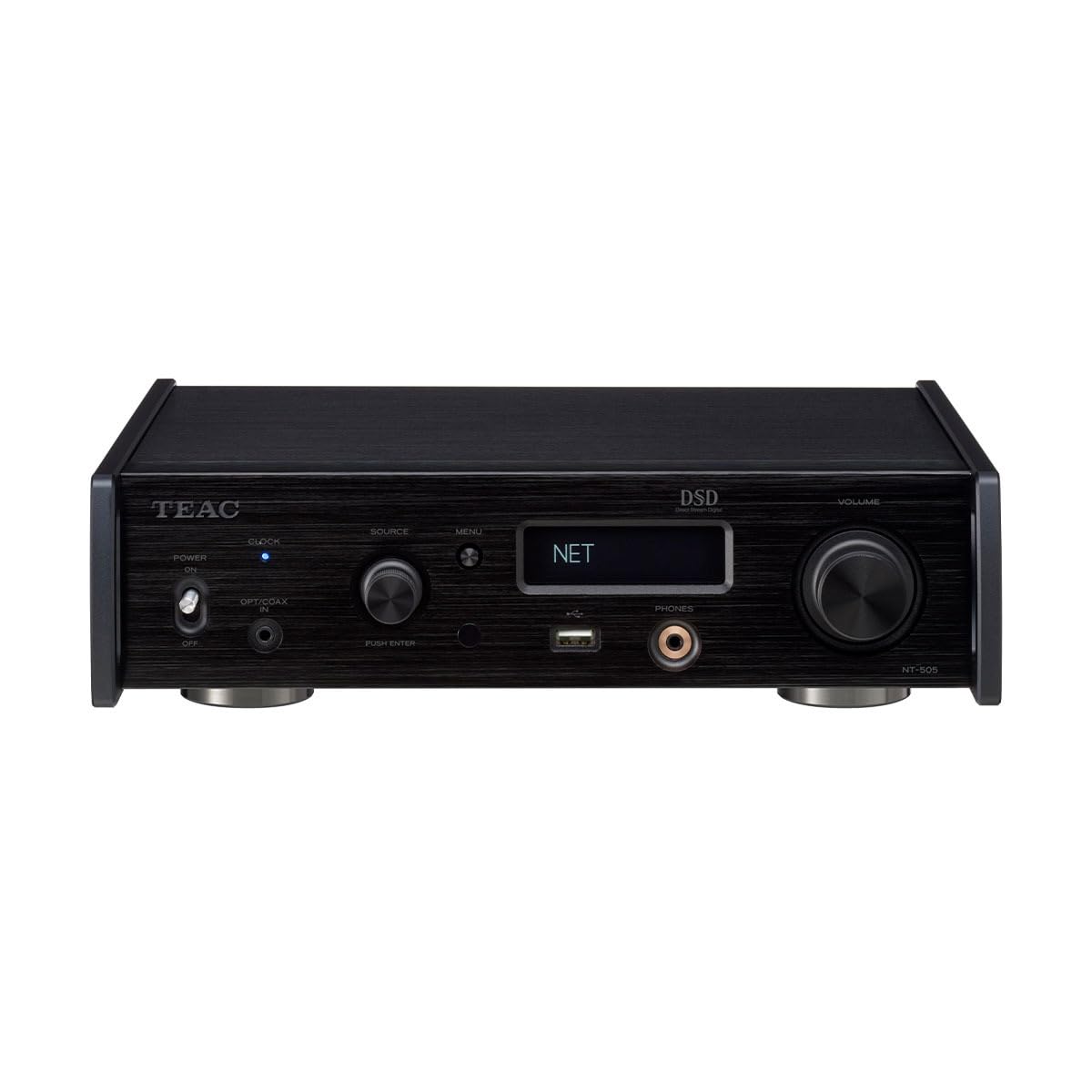 【中古】【人並み外れたに似つかわしい】TEAC(ティアック) NT-505-X/B 黒いこと USB DAC/網状組織電気蓄音機/受話器アンプリファイアー 小型パウダーコンパクト/Bluetooth/MQA/ハイレゾ/NAS/マイコン/スマホ/光インプット/