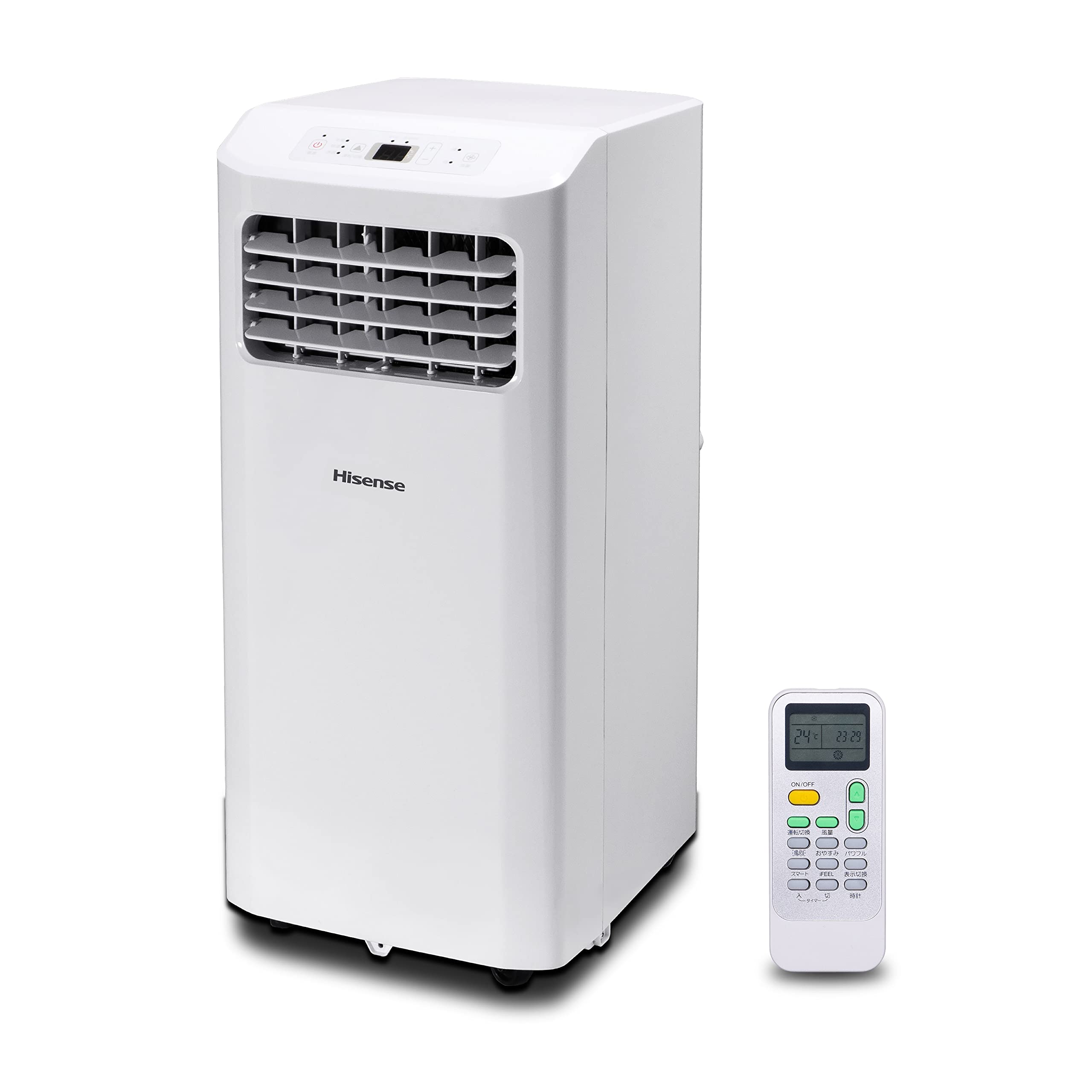 【中古】【非常に良い】ハイセンス スポットエアコン 2.0/2.2kW HPAC-22E 工事不要 置き型 2022年モデル ホワイト リモコン、取説、排気ダクト、窓パネル付き