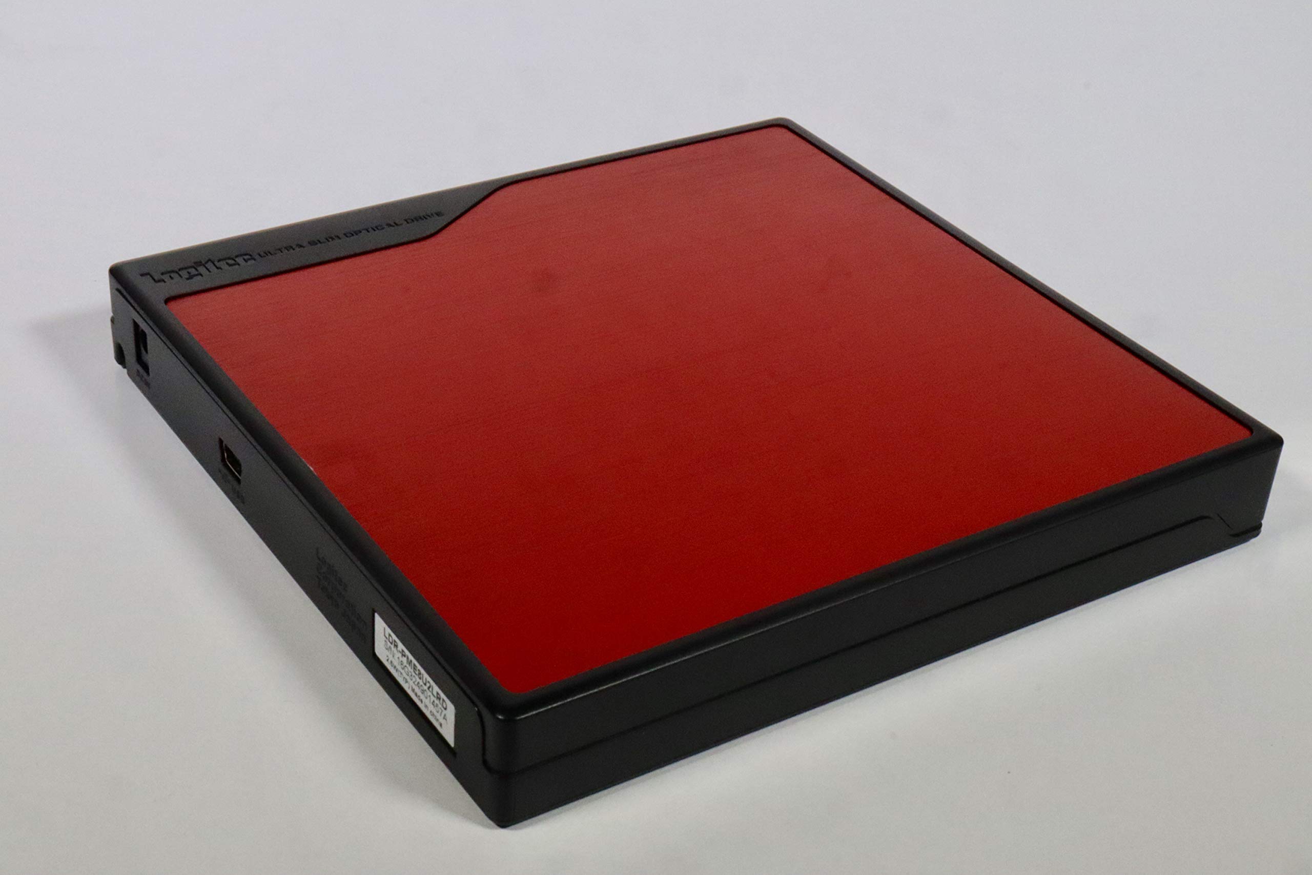 【中古】【非常に良い】Logitec ポータブルDVDドライブ スーパーマルチ USB2.0 レッド LDR-PME8U2LRD
