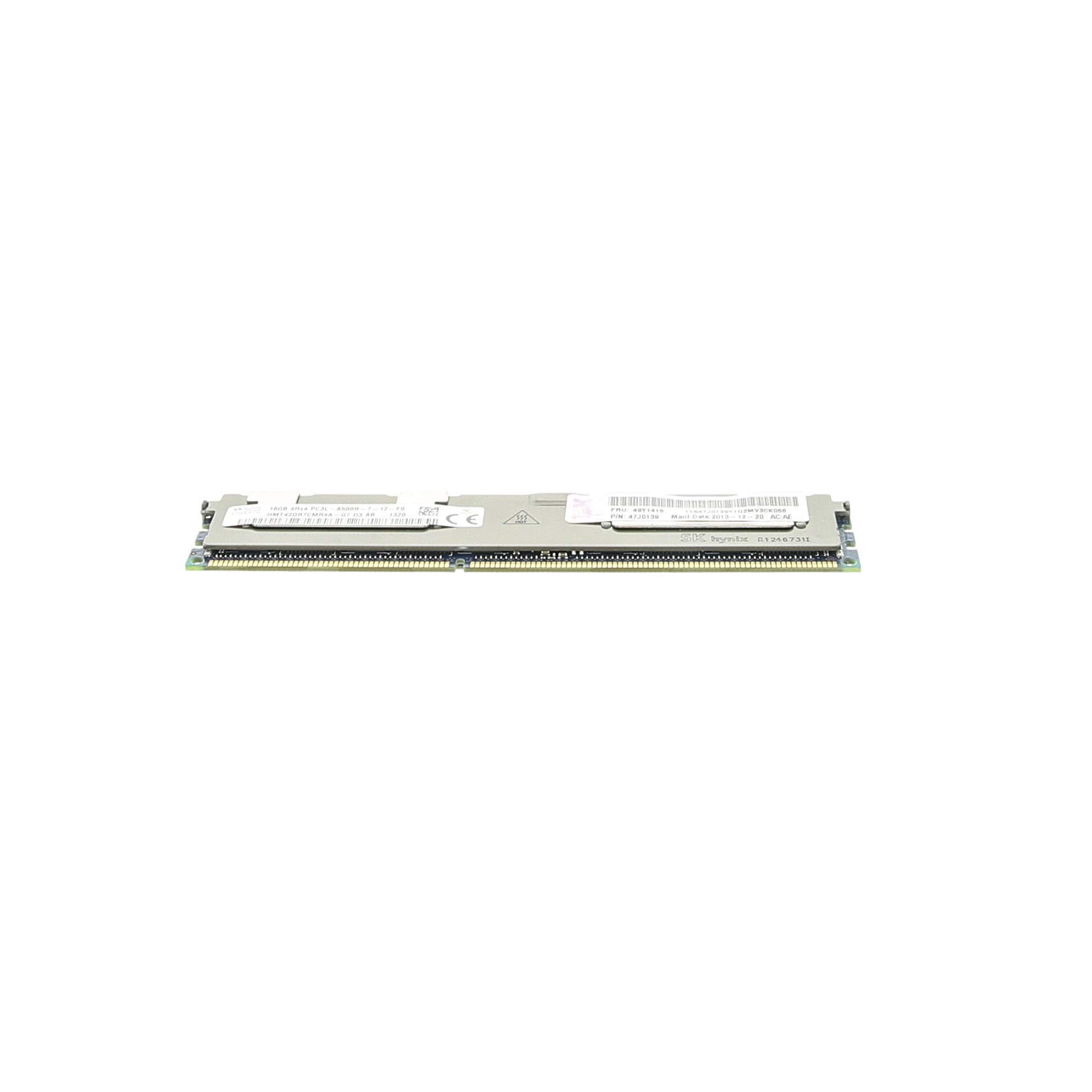 【中古】【人並み外れたに好いたらしい】日本アイ・ビー・エム 16GB(1X16GB)クアッドランク1.35V マイコン3L-8500 ECC DDR3-1066 LP RDIMM 49Y1400