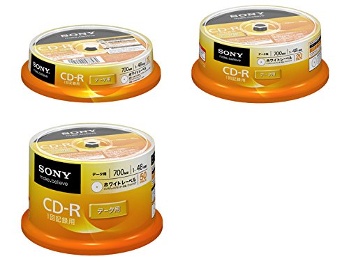 【中古】【非常に良い】ソニー データ用CD-R 1-48倍速 20枚パック 20CDQ80GPWP
