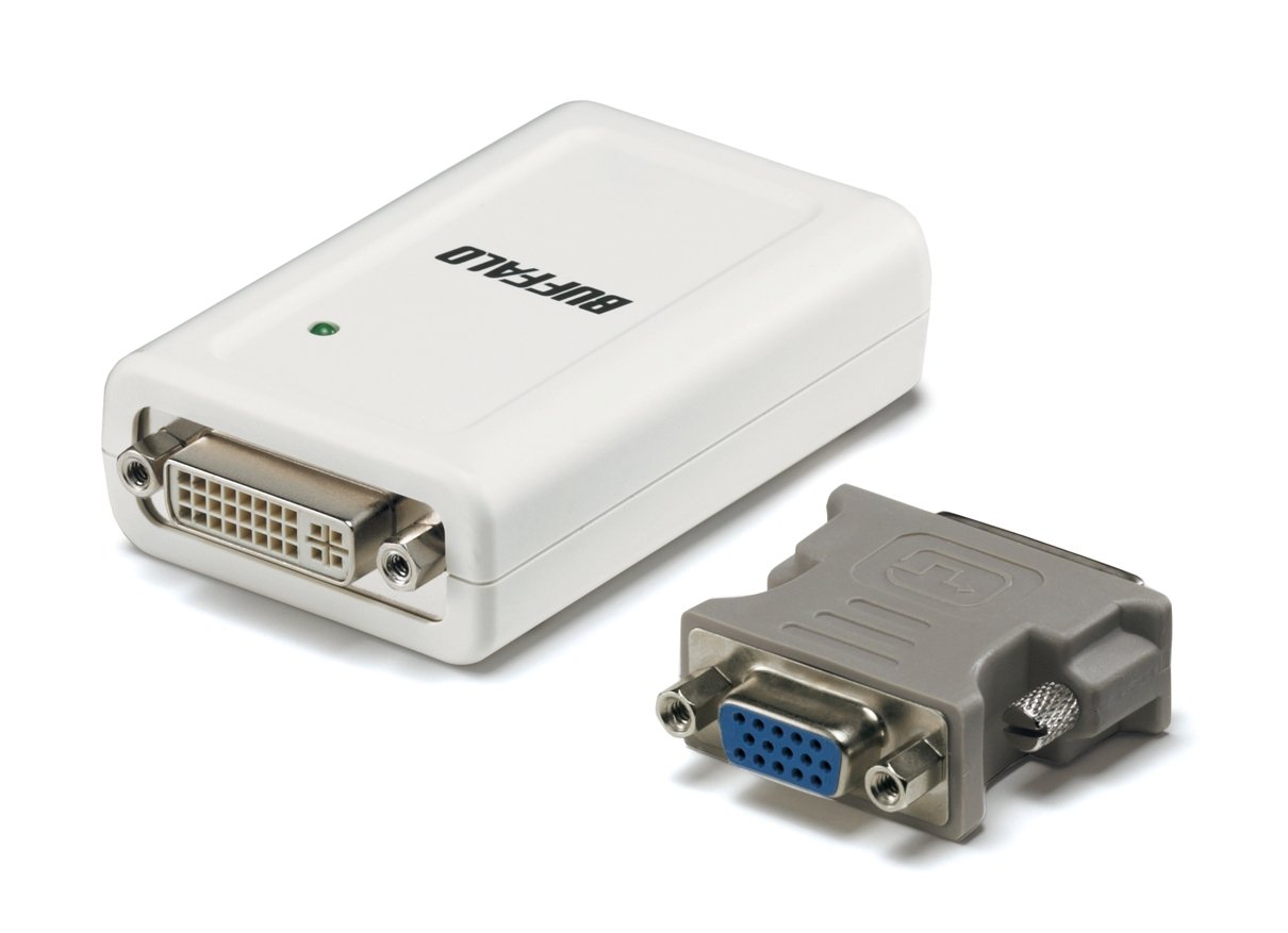 【中古】【非常に良い】BUFFALO USB2.0用 ディスプレイ増設アダプター GX-DVI/U2B