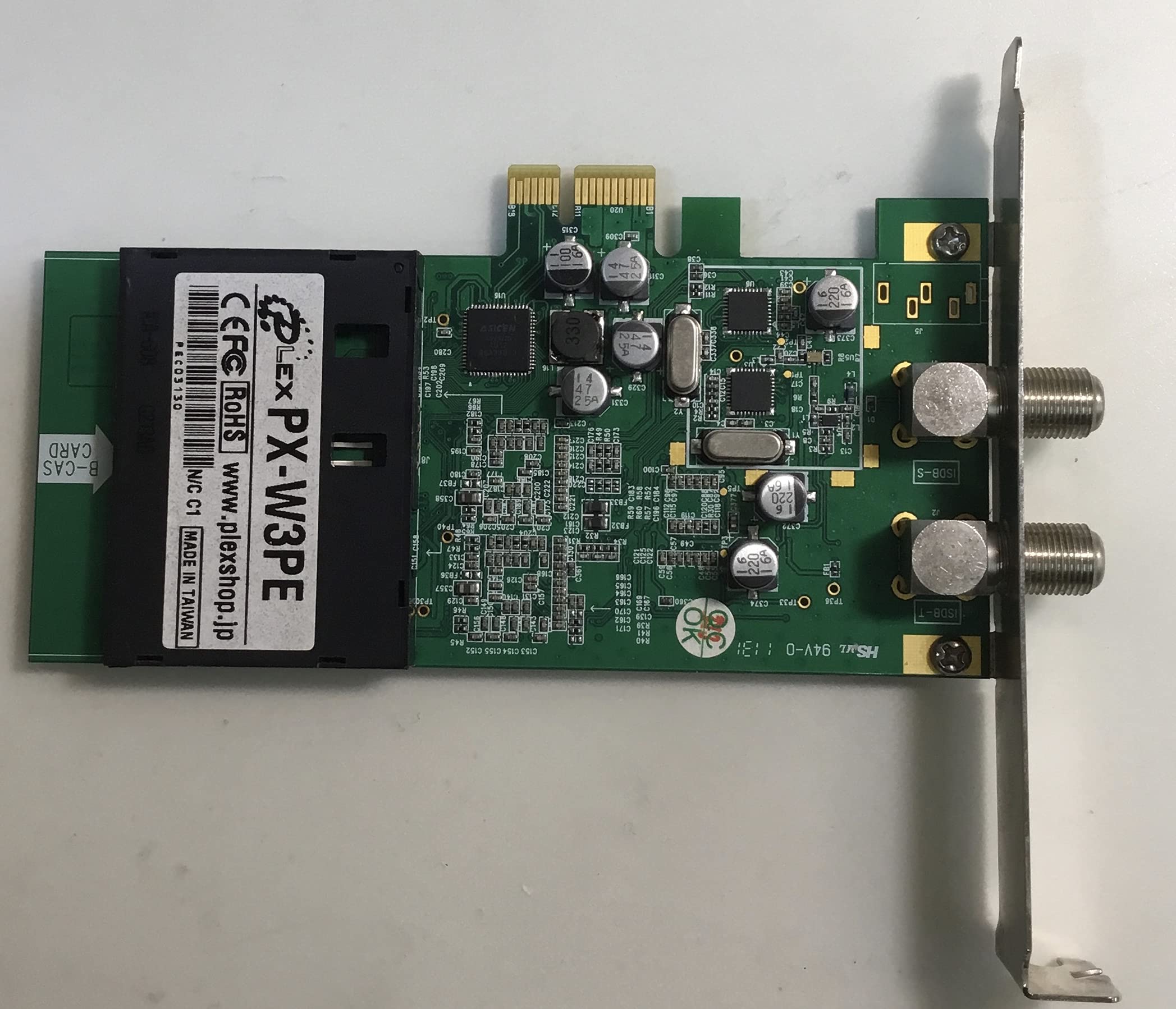 【中古】【非常に良い】PLEX PCI Express接続 地上デジタル・BS・CS対応TVチューナー PX-W3PE REV1.3