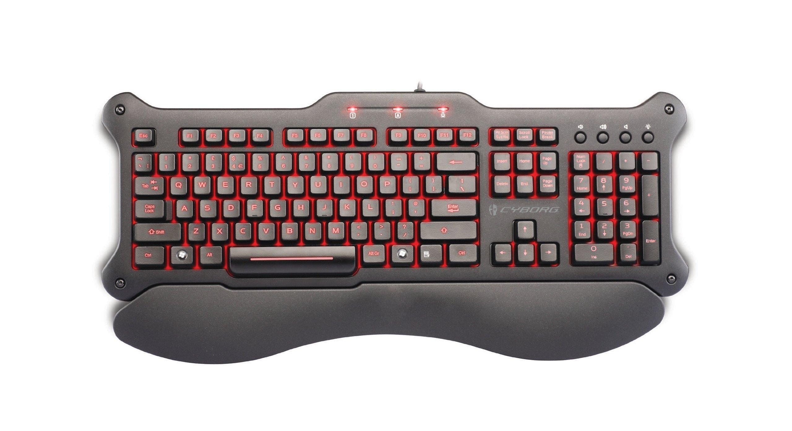 【中古】【非常に良い】[取寄10]MC-V5 ブラック Cyborg V.5 Gaming Keyboard