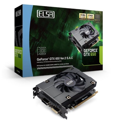 【中古】【非常に良い】ELSA NVIDIA GeForce グラフィックボード GTX650搭載 1GB VD4890 GD650-1GERX2 29,756円