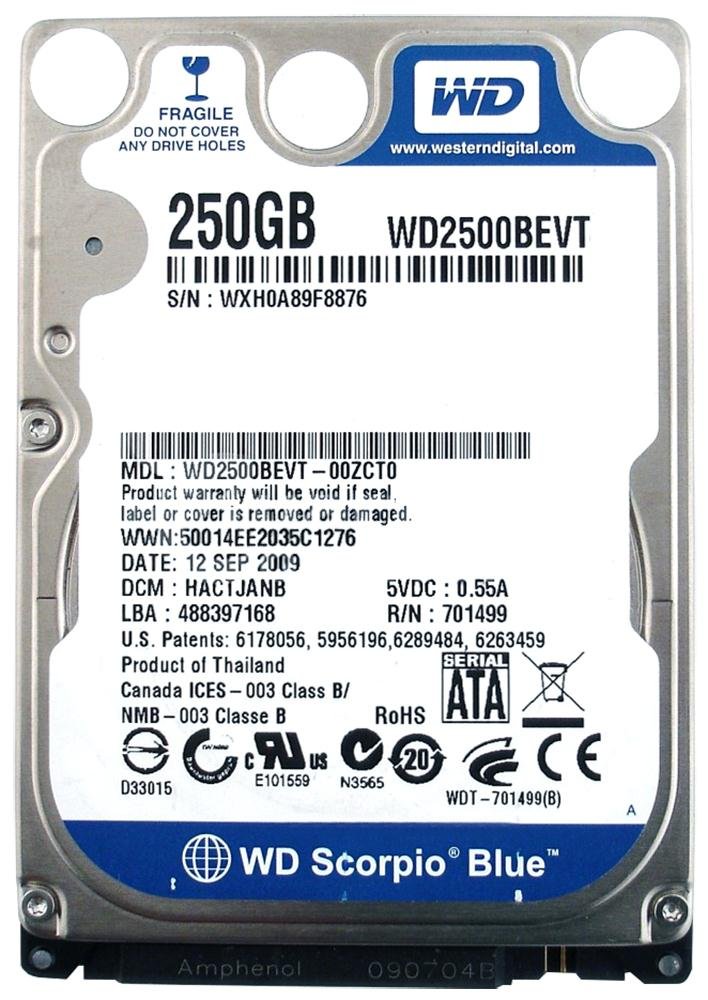 【中古】【非常に良い】wd2500bevt