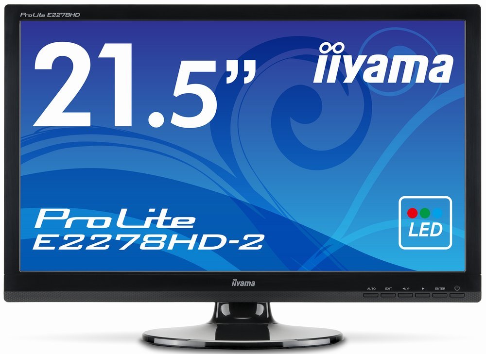 【中古】【人並み外れたに似つかわしい】iiyama WLEDうしろ側ともし火積み上げる 21.5型広々とした液晶見せびらかす ProLite E2278固定ディスク-2