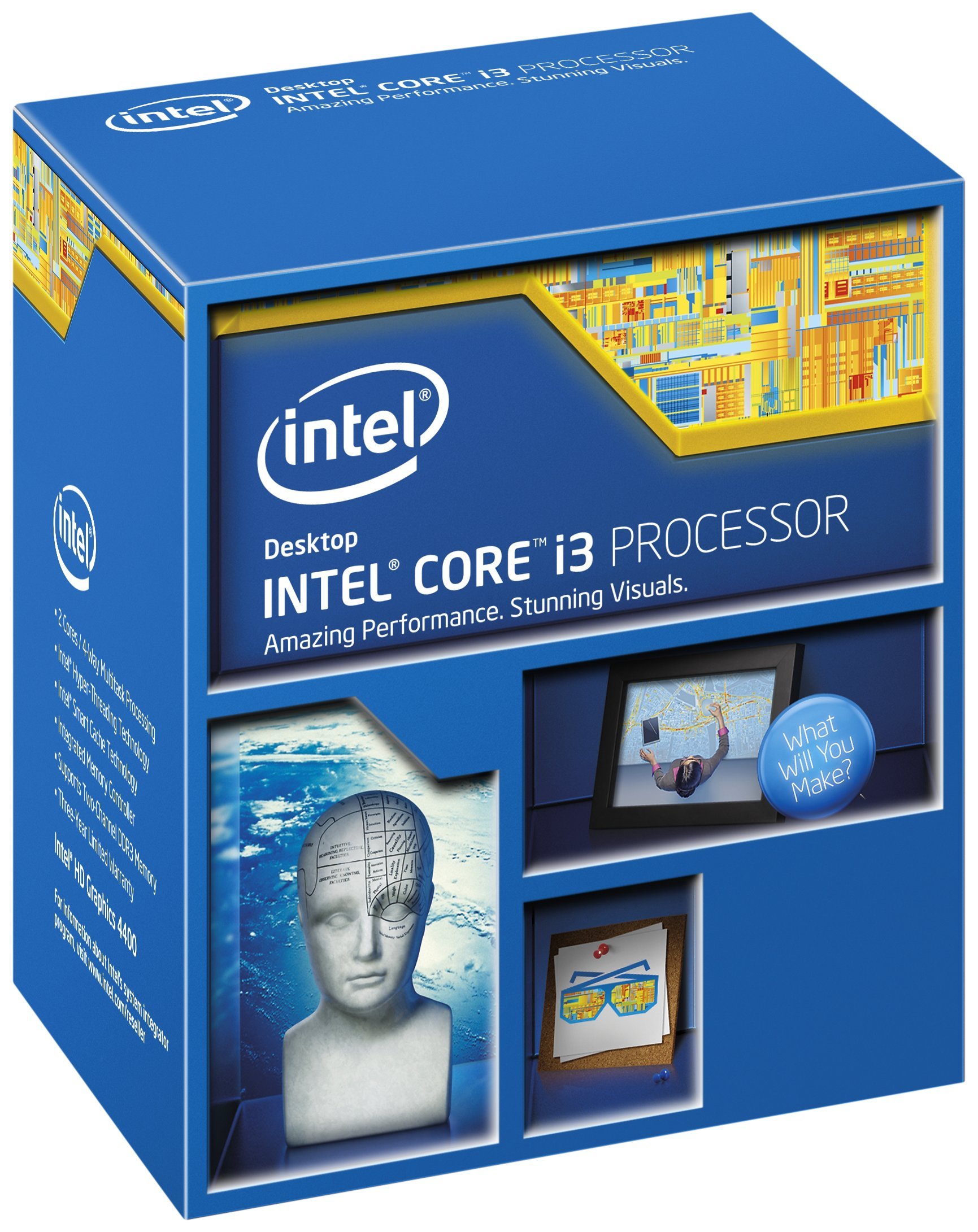 【中古】【非常に良い】Intel CPU Core-I3 2.90GHz 3Mキャッシュ 省電力モデル LGA1150 BX80646I34130T 【BOX】