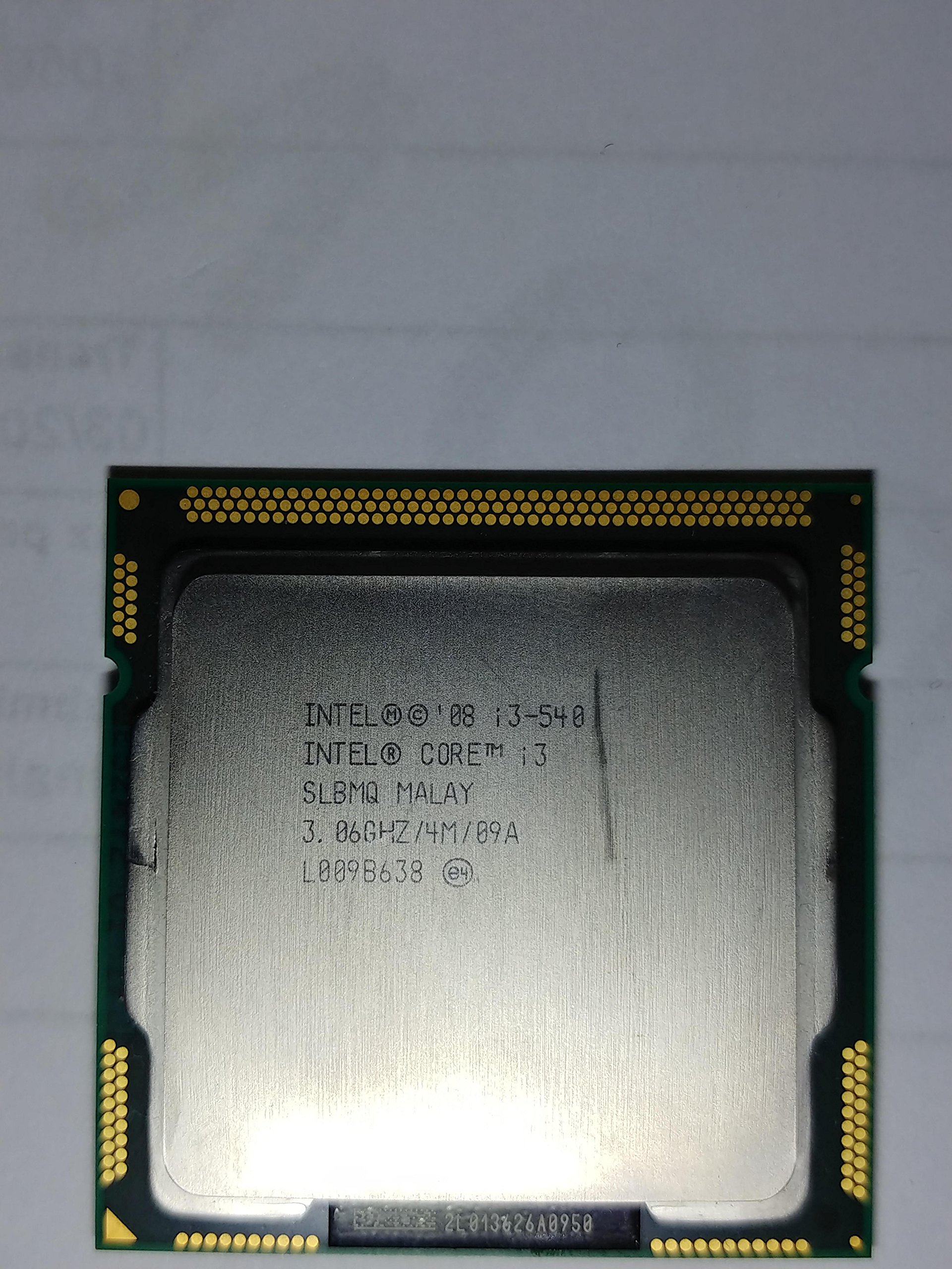 【中古】【非常に良い】インテル Core i3-540 3.06 GHz/4M/LGA1156 SLBMQ バルク