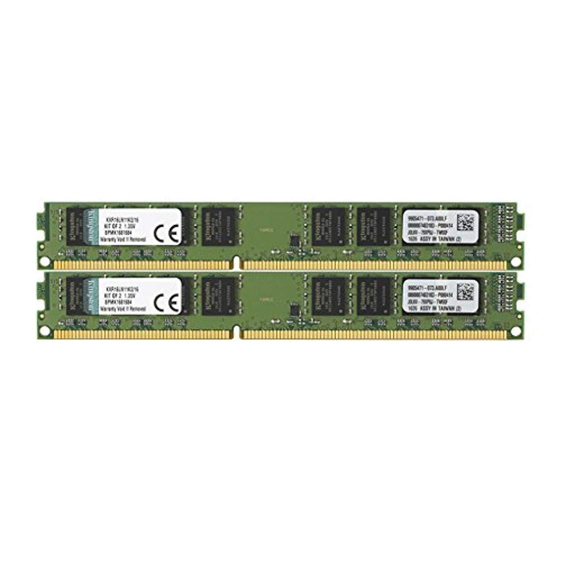【中古】【非常に良い】キングストン Kingston デスクトップPC用 メモリ DDR3L 1600 (PC3L-12800) 8GBx2枚 CL11 1.35V Non-ECC DIMM 240pin KVR16LN