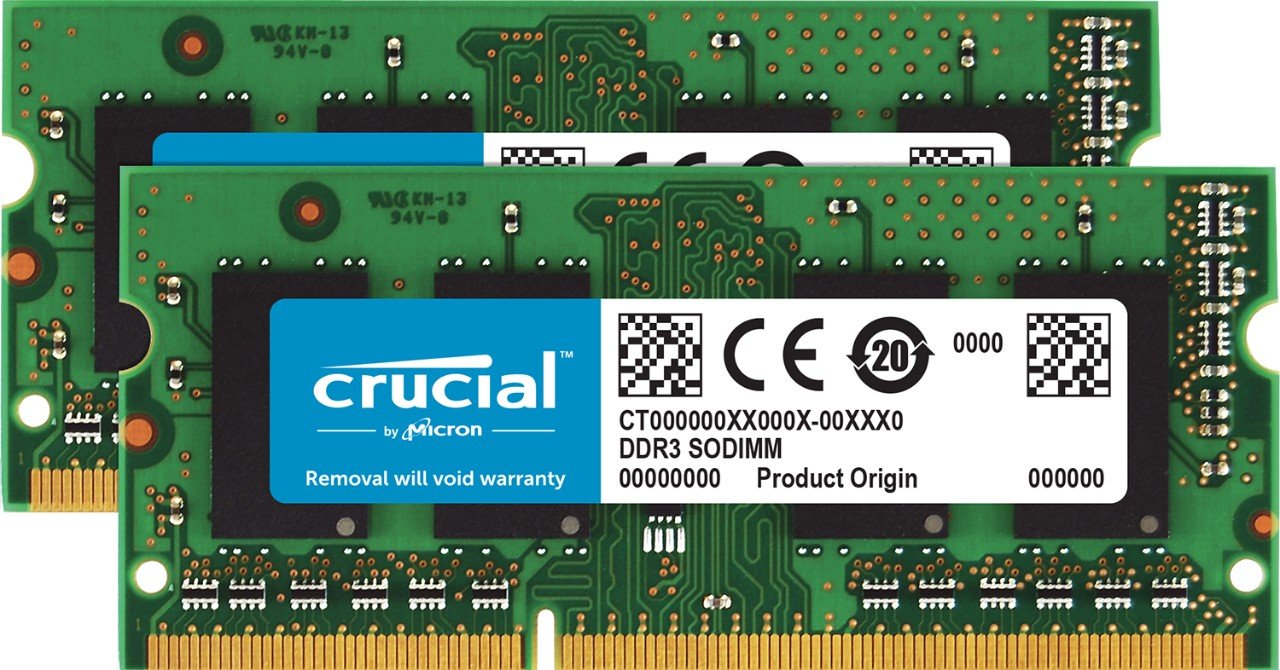 【中古】【非常に良い】Crucial [Micron製Crucialブランド] DDR3 1866 MT/s (PC3-14900) 16GB Kit (8GBx2) CL13 SODIMM 204pin 1.35V/1
