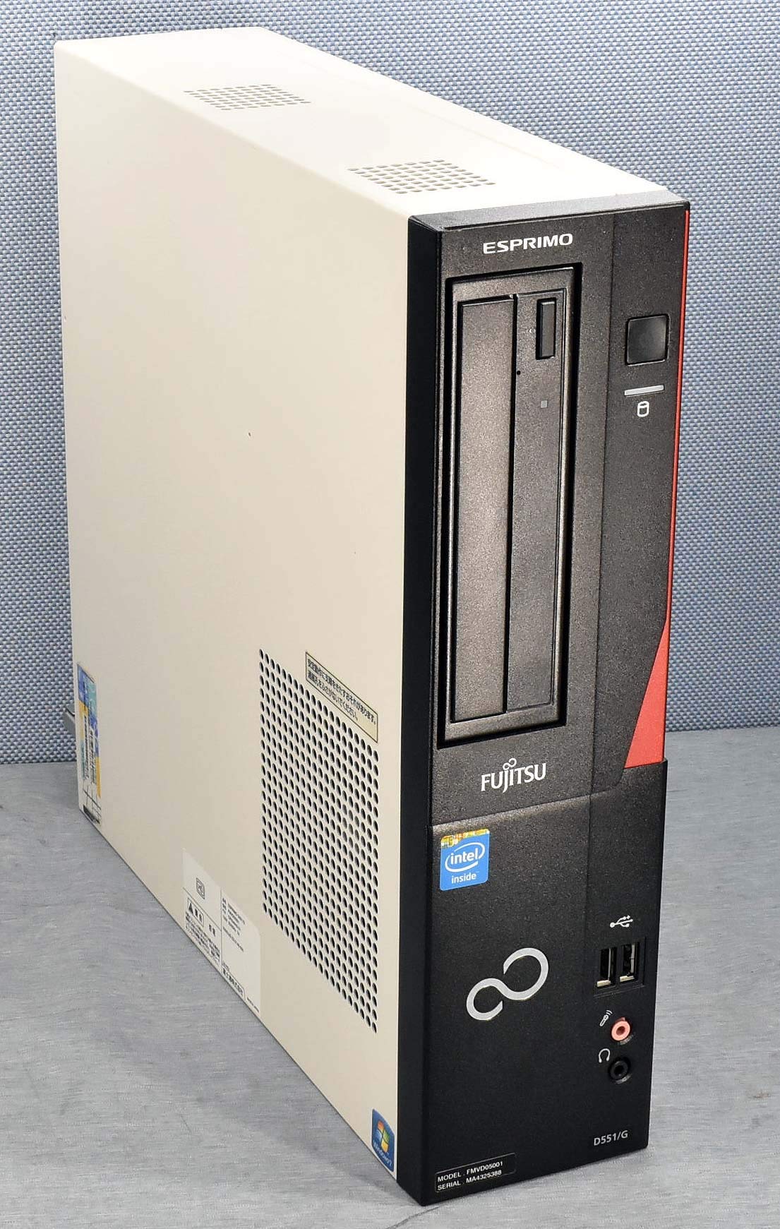 【中古】【非常に良い】富士通 デスクトップパソコンESPRIMO D551/G(標準モデル) FMVD05001 (Win7-PRO32bitCeleron-G1610250GB)Windows 7 Profession|スカイマーケットプラス