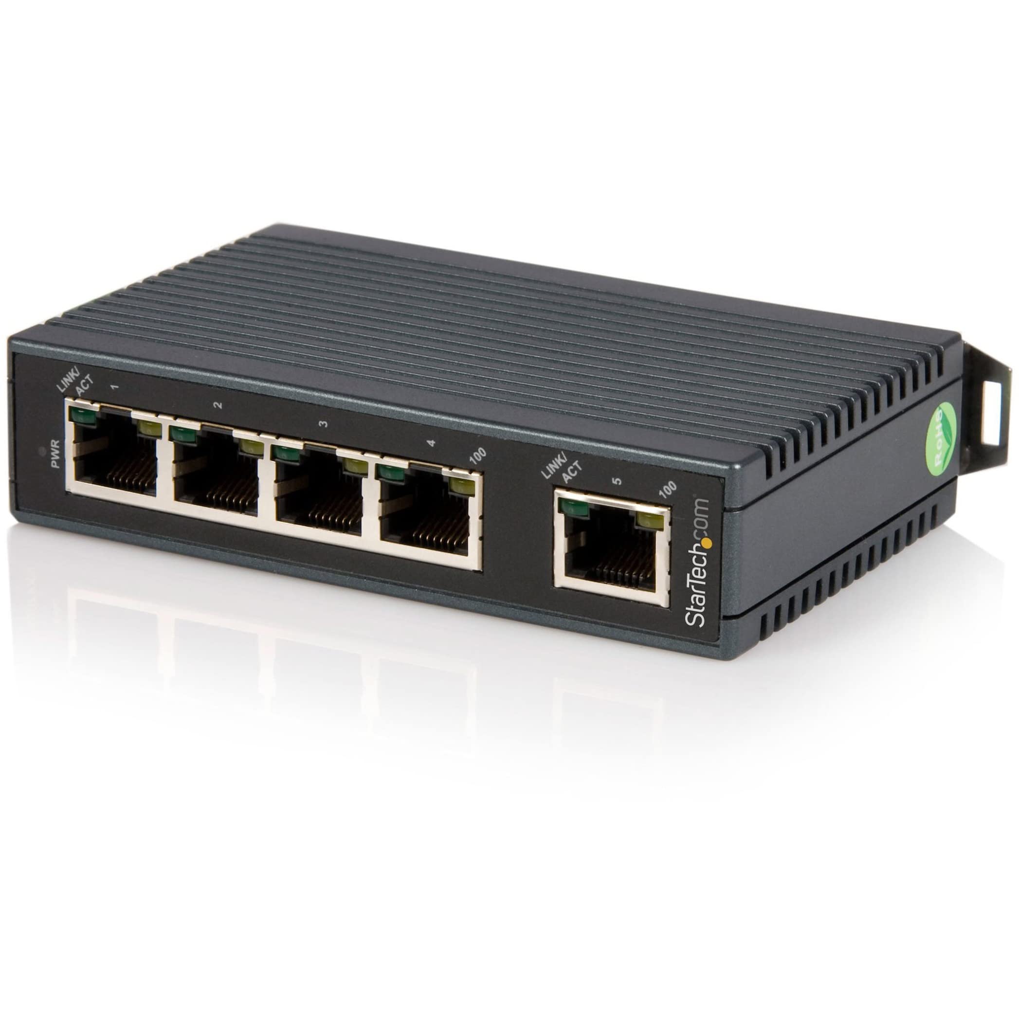 【中古】【人並み外れたに好いたらしい】StarTech.com 5界面工業用スイッチングこしき DIN線路に取付け能力のある IES5102