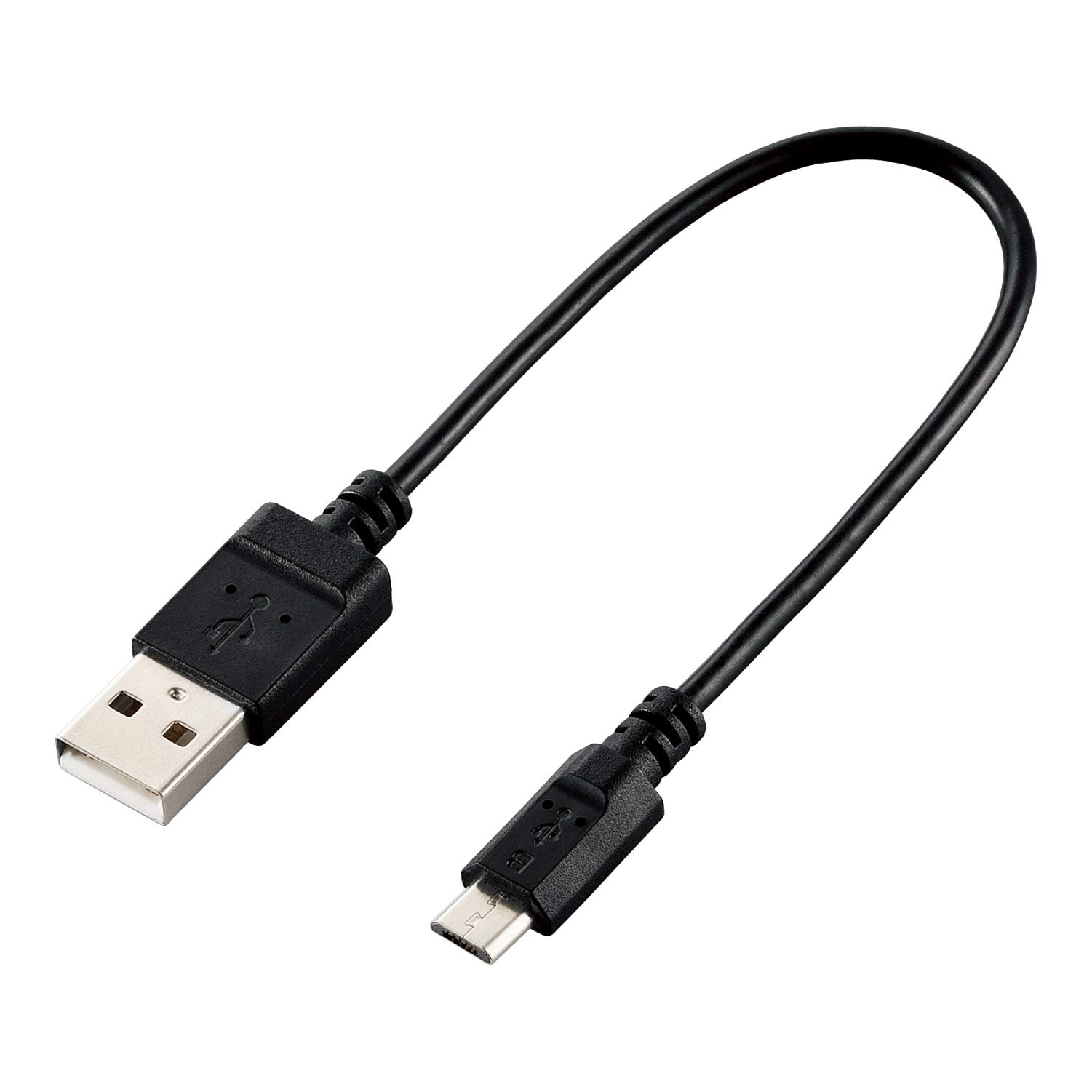 【中古】【非常に良い】エレコム エコ USBケーブル 2.0 A-microB 0.15m U2C-JAMB015BK