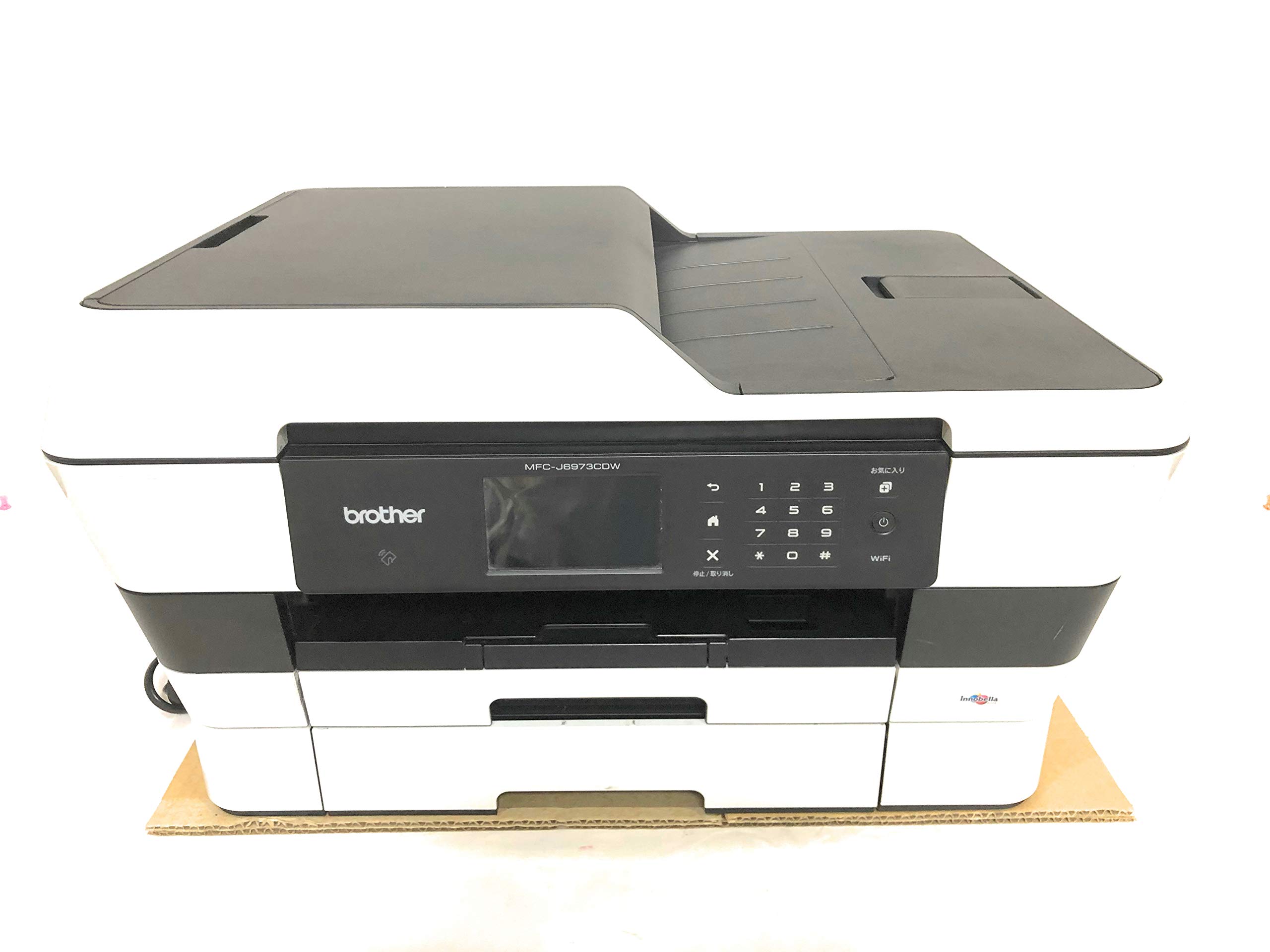 【中古】【人並み外れたに似つかわしい】(旧模範例) brother モノクロ 印刷工 A3インクジェット練りあわせる機 PRIVIO MFC-J6973CDW (FAX付)