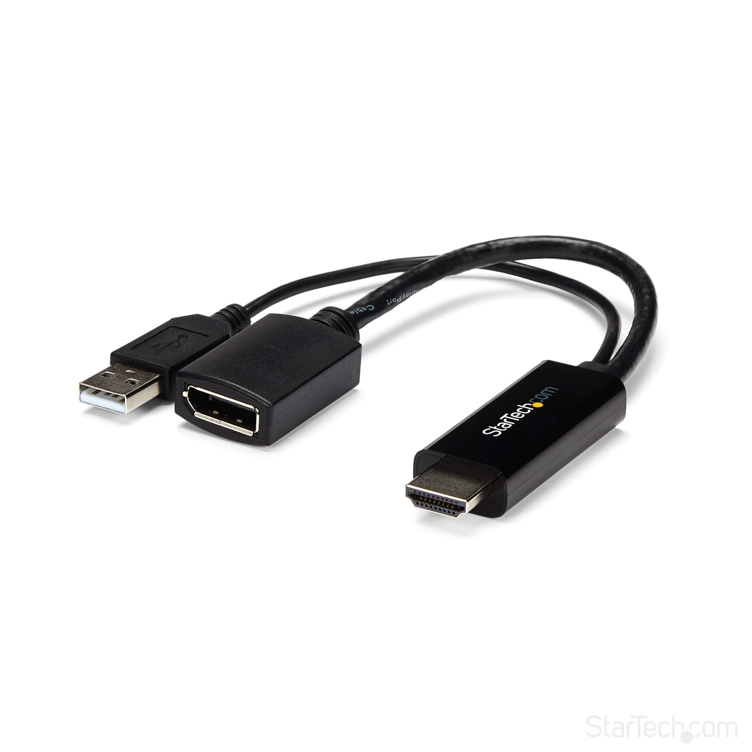 【中古】【非常に良い】StarTech.com HDMI - DisplayPort変換アダプタ 4K/30Hz HDMI - ディスプレイポートビデオコンバーター USBバスパワー対応 HD2DP