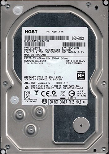 【中古】【非常に良い】hdn724040ale640 P/N : 0 F22408 MLC : mpk5e0 HGST 4 TB 35,866円