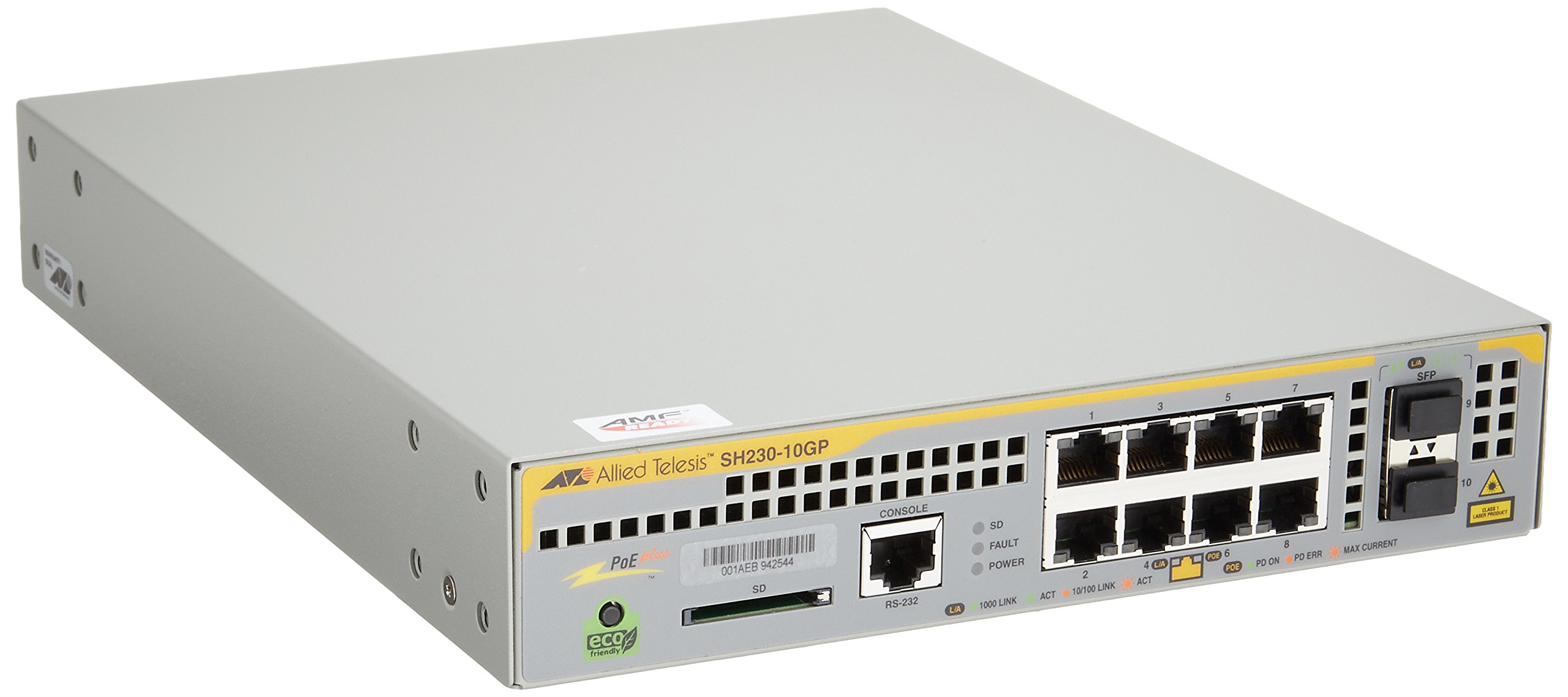 【中古】【人並み外れたに好いたらしい】アライドテレシス AT-SH230-10GP 3524R その他-パソコン・周辺機器