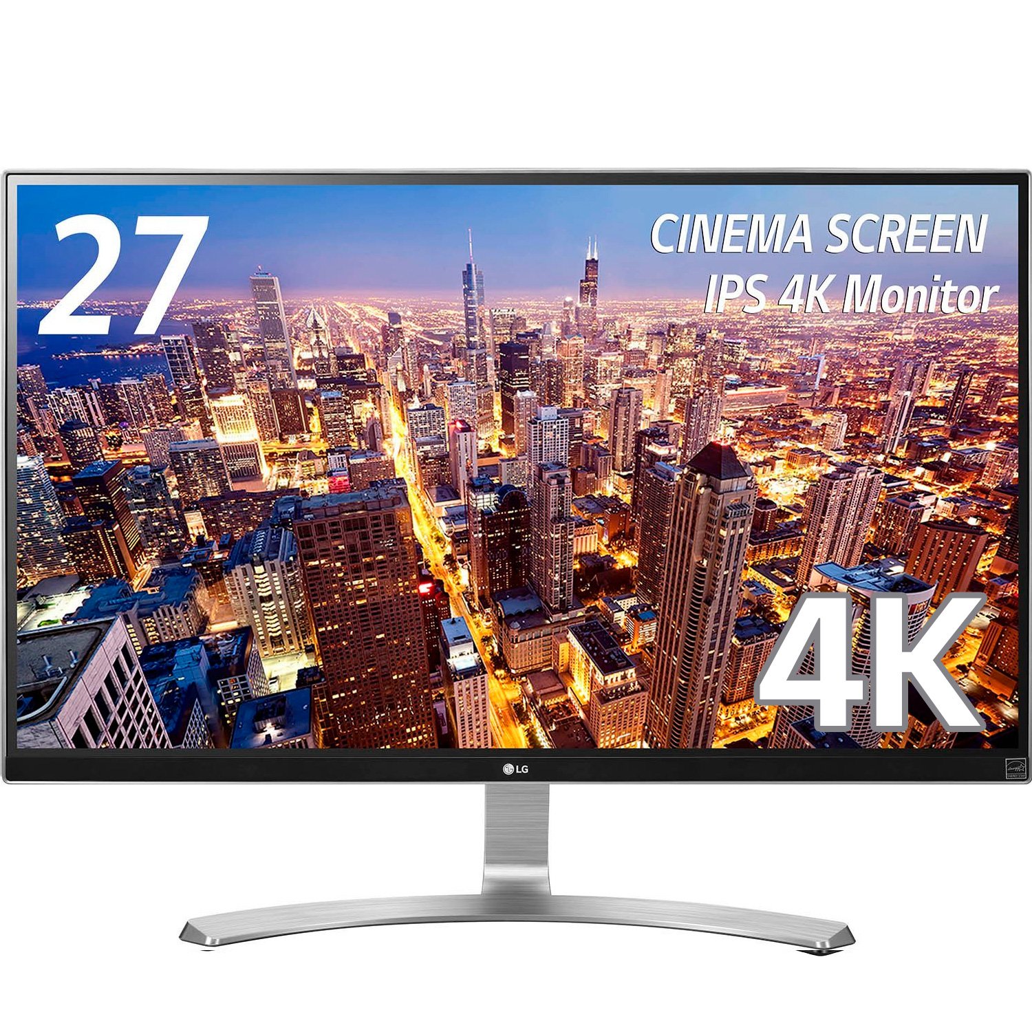 【中古】【人並み外れたに好いたらしい】LG 管する 見せびらかす 27UD68-W 27in/4K(3840×2160)/IPS 非光輝/HDMI×2、DisplayPort/青味ともし火切り詰め役立つこと