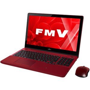 【中古】【非常に良い】FMVA77YR(ガ-ネットレッド) FMV LIFEBOOK 15.6型液晶