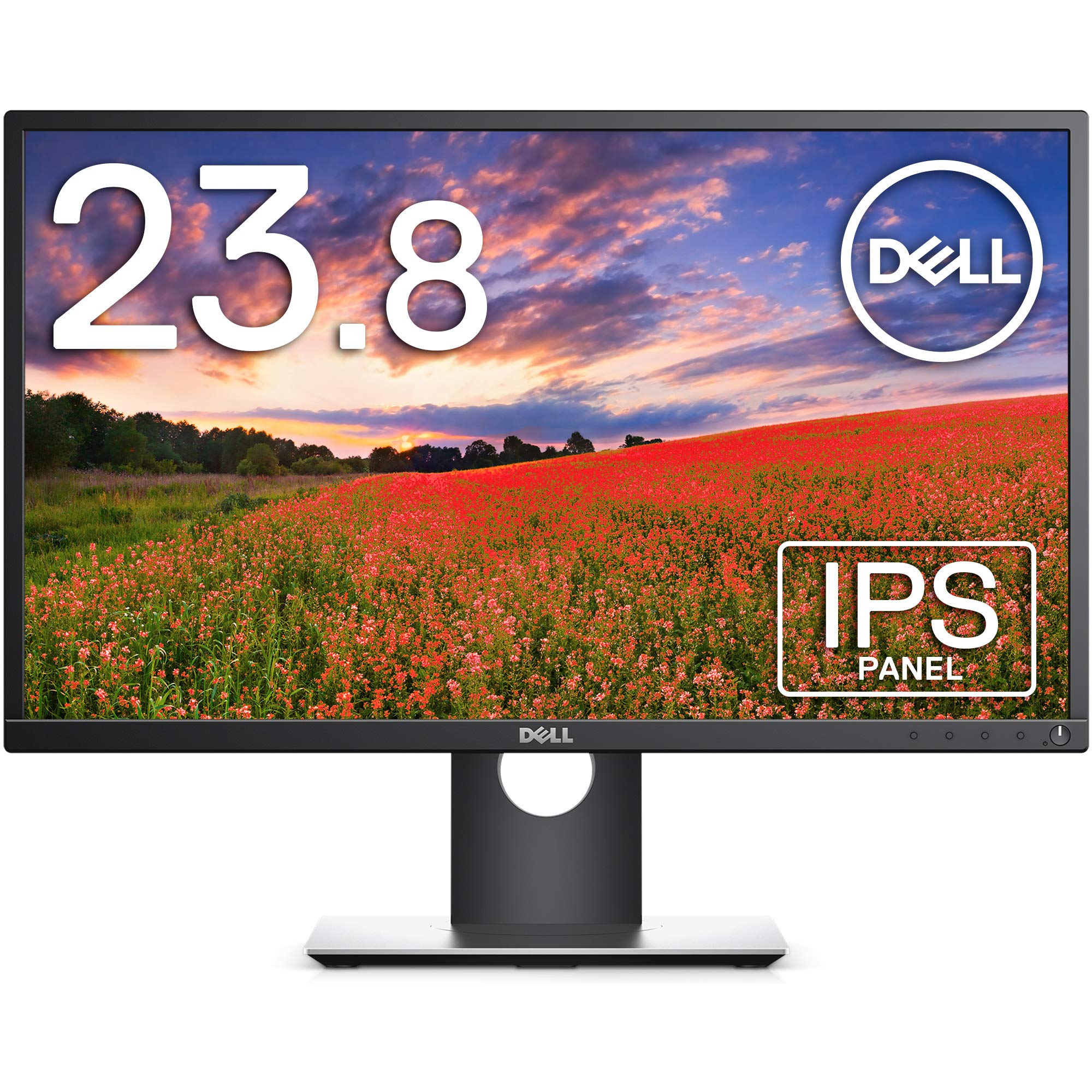 【中古】【非常に良い】Dell モニター 23.8インチ 超広視野角&スリムベゼル/フルHD/IPS 非光沢/DPHDMID-Sub/高さ調整 回転/プレミアムパネル3年保証 P2417H