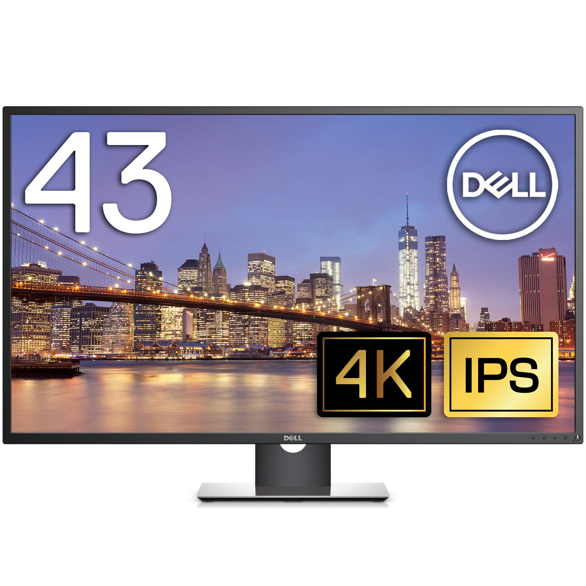 【中古】【非常に良い】Dell 4Kモニター 43インチ P4317Q(3年間無輝点交換保証/CIE1976 82%/広視野角/IPS非光沢/DPmDPHDMIx2D-Sub15ピン)｜スカイマーケットプラス