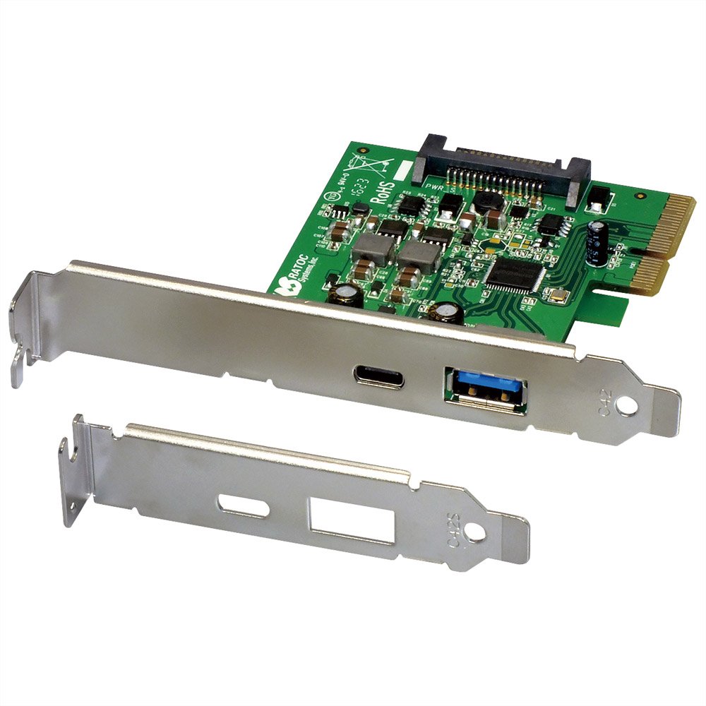 【中古】【非常に良い】ラトックシステム USB3.1 PCI Expressボード (Type-A/Type-C) REX-PEU31-AC